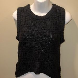 Derek heart knit sweater vest size Medium black